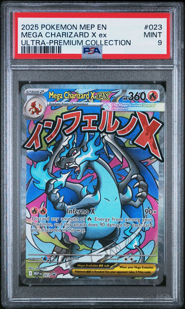 2025 POKEMON MEP EN-ME BLACK STAR PROMO 023 MEGA CHARIZARD X EX MEGA CHARIZARD X ex ULTRA-PREMIUM COLLECTION