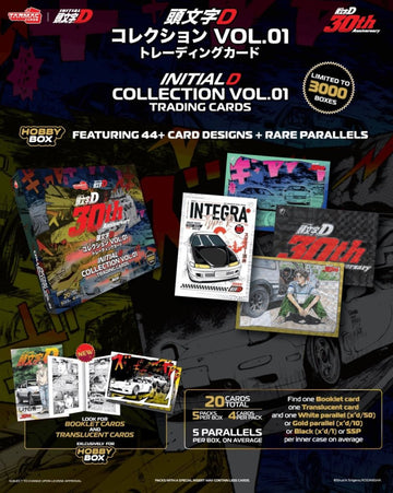 頭文字D Initial D Collection Vol.01 - 30th Anniversary - Hobby Box - Tarmac Cards